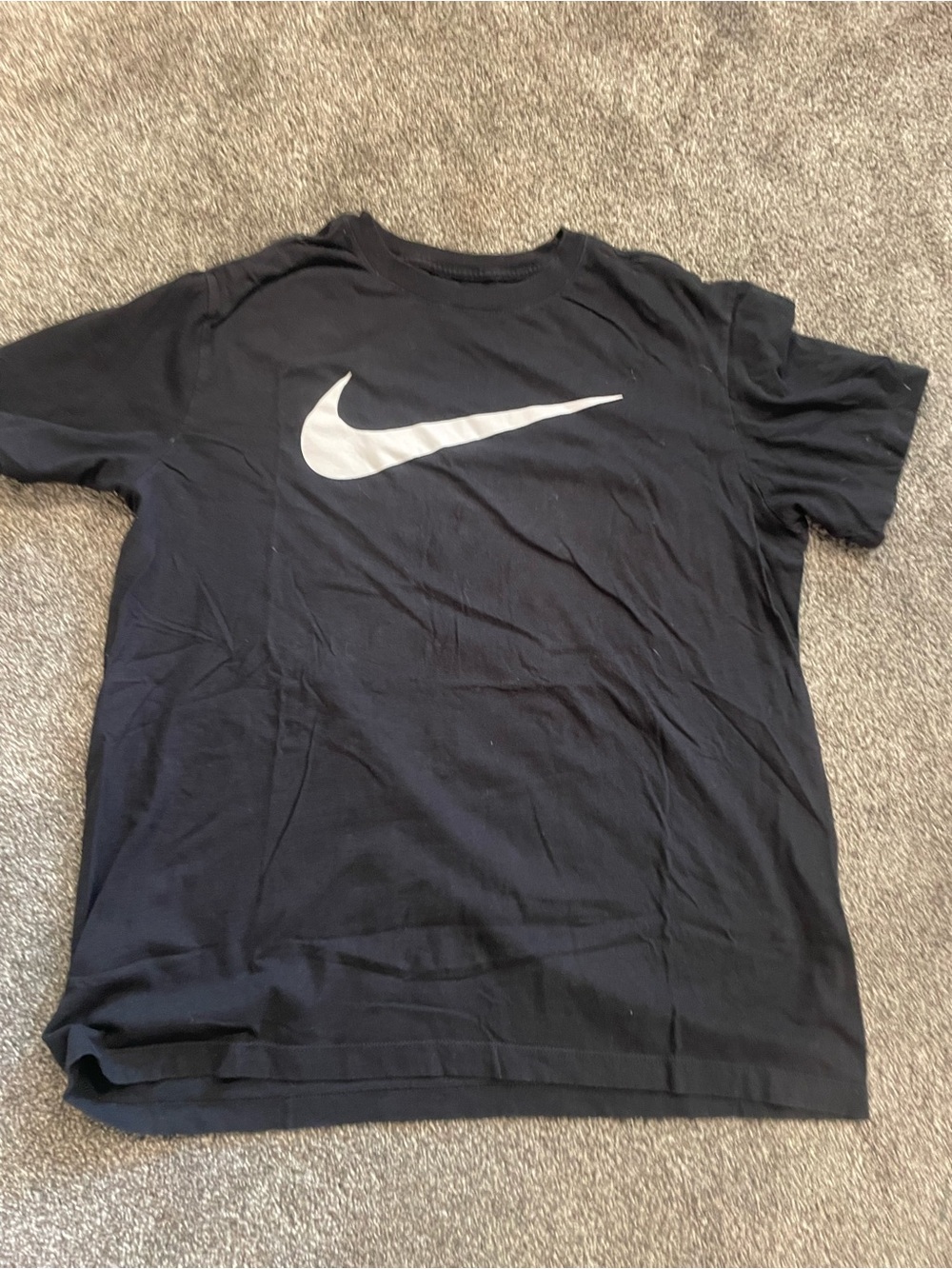Nike Black Short Sleeve Tee with White Swoosh